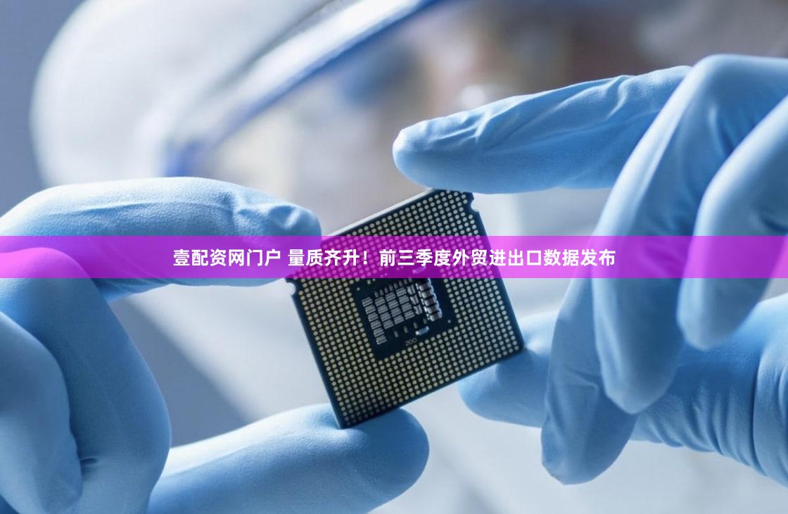 壹配资网门户 量质齐升！前三季度外贸进出口数据发布